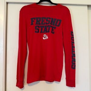 Champion Red Fresno State Long Sleeve Tee